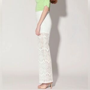 Walter Baker Large Pants Enrique Pant Marquee Lace white  partially lined NWT